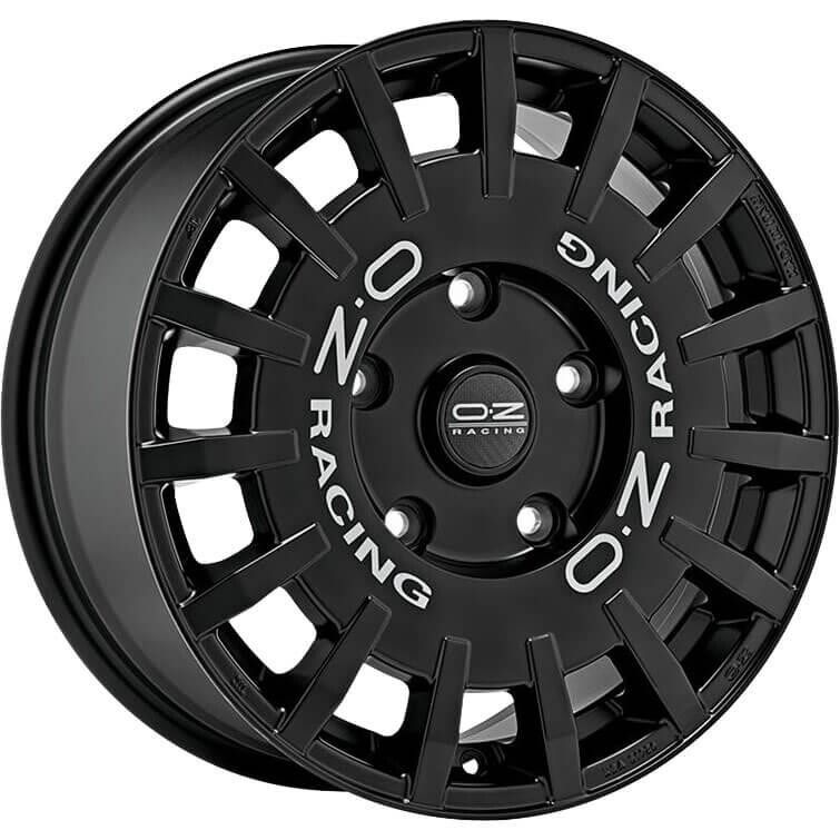 Valuvelg OZ Racing Rally Racing Gloss Black Silver Lettering 8x18" 5x112 ET45 Keskava 75