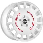 Alloy Wheel OZ Racing Rally Racing Race White Red Lettering 7.5x18" 5x112 ET50 middle hole 75