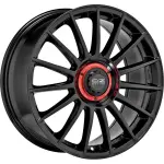 Alloy Wheel OZ Racing Superturismo Evoluzione Gloss Black + Red Lettering 8.5x20" 5x112 ET45 middle hole 79