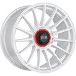 Alloy Wheel OZ Racing Superturismo Evoluzione WRC Race White Red Lettering 8x18" 5x112 ET48 middle hole 75