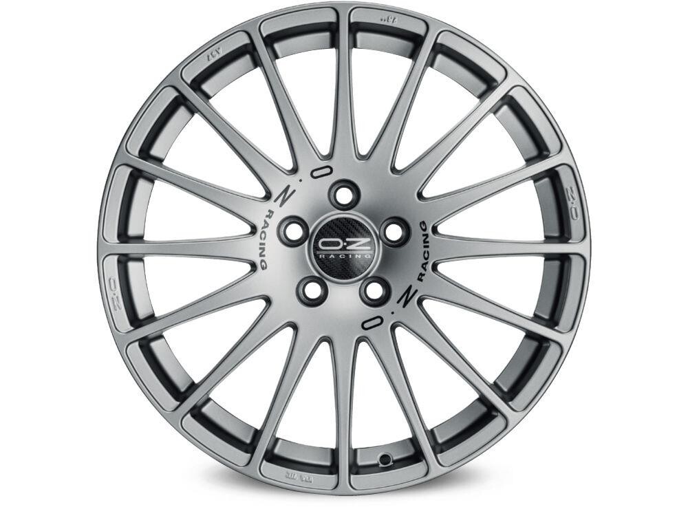 Литой диск OZ Racing Superturismo GT Grigio Corsa черный Lettering 7.5x17" 5x112 ET50 центральное отверстие 75