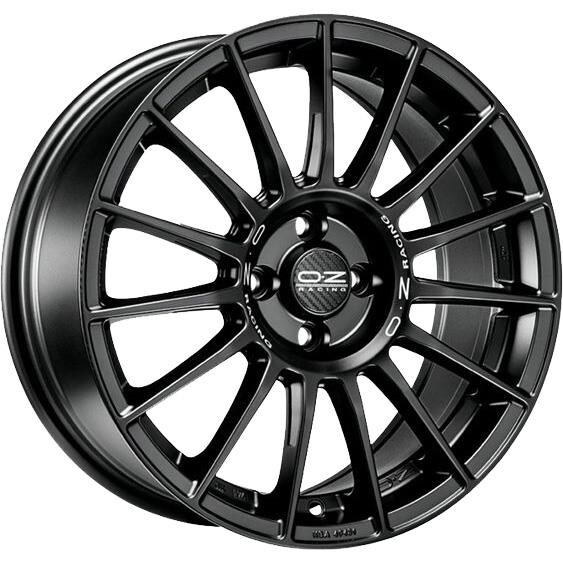 Alloy Wheel OZ Racing Superturismo LM Matt Black Silver Lettering 8.5x19" 5x114.3 ET38 middle hole 75