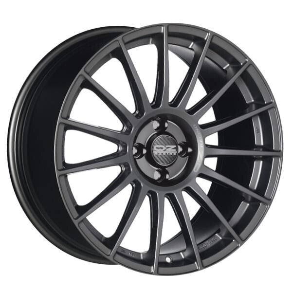 Alloy Wheel OZ Racing Superturismo LM Matt Graphite Silver Lettering 8.5x19" 5x112 ET30 middle hole 75