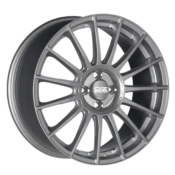 Литой диск OZ Racing Superturismo LM матовый Race Silver черный Lettering 8.5x19" 5x112 ET44 центральное отверстие 75