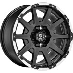 Alloy Wheel Sparco Dakar Matt Black Lip Polished+Rivets 8.5x18" 6x135 ET25 middle hole 87.1
