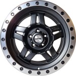 Alloy Wheel Nano 5942 Matt Black polished 8.5x17" 5x120 ET0 middle hole 65.1