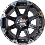 Alloy Wheel Nano BK717 Matt Black polished 8.5x18" 5x120 ET20 middle hole 65.1