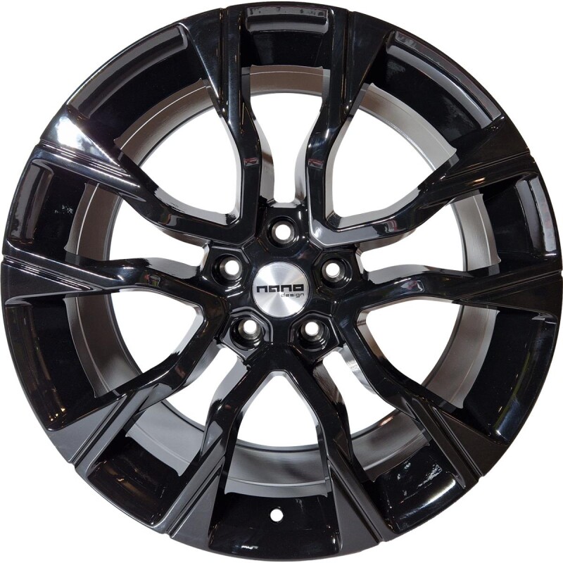 Литой диск Nano 5755 Glossy черный 9x20" 5x120 ET40 центральное отверстие 72.6