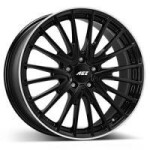 Alloy Wheel AEZ Berlin Black/polished lip 8x19" 5x112 ET40 middle hole 66.6
