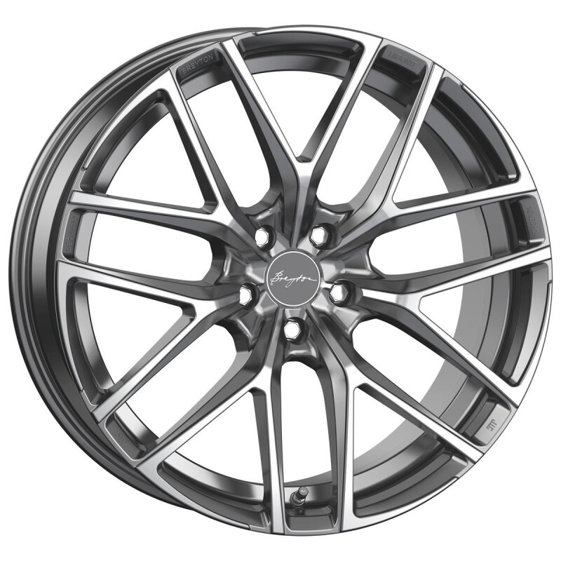Alloy Wheel Breyton Hibonit Matt Gun Polished Face 10x20" 5x112 ET38 middle hole 66.6