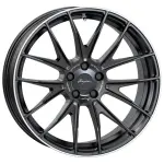 Литой диск Breyton Race GTX матовый черный with Polished Lip 10x20" 5x112 ET35 центральное отверстие 66.6