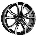 Alloy Wheel Dezent TV dark Black/polished 9x19" 5x112 ET32 middle hole 66.6