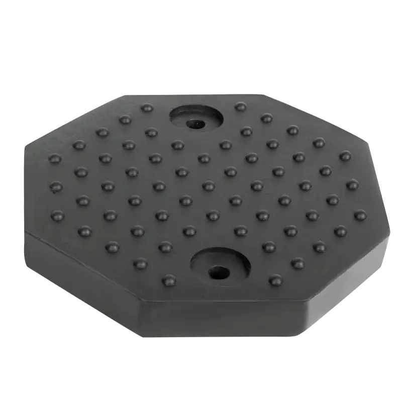 autotõstuki kummipadi kuuskant 125mm (2 läbivat kinnitusava). keerlev/blitz jbm
