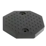 autotõstuki kummipadi kuuskant 125mm (2 läbivat kinnitusava). keerlev/blitz jbm