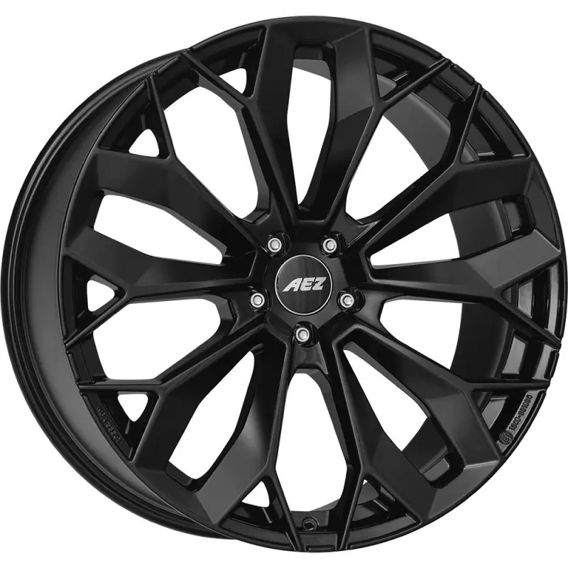 Alloy Wheel AEZ Leipzig Black 9.5x22" 5x120 ET42 middle hole 72.6