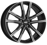 Alloy Wheel AEZ Montreal dark Black/polished 8x20" 5x112 ET39 middle hole 66.6