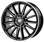 Alloy Wheel CMS C23 Diamond Rim Black Gloss 8x18" 5x108 ET48 middle hole 63.4