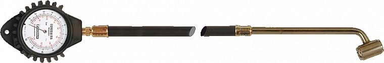 Давление шин Mанометр шин, "eurodaira" 0,7-12 bar/1-174 psi, двойной наконечник, шланг 50cm