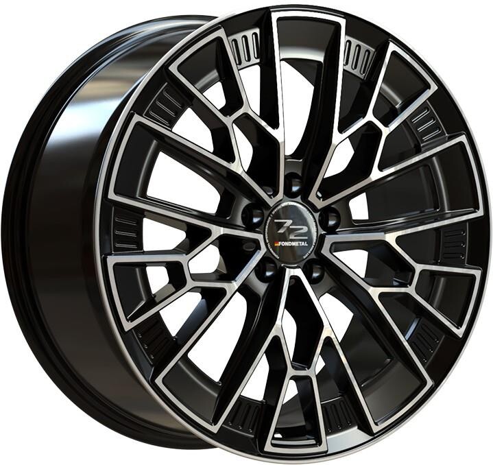 Литой диск Fondmetal 1972 Glossy черный Machined 9x20" 5x112 ET41 центральное отверстие 66.5
