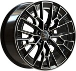 Alloy Wheel Fondmetal 1972 Glossy Black Machined 9x20" 5x112 ET41 middle hole 66.5