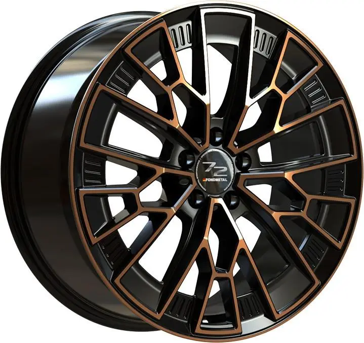Valuvelg Fondmetal 1972 Black Clearcoat Matt pronks Machined 10.5x20" 5x112 ET57 Keskava 66.5