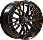 Alloy Wheel Fondmetal 1972 Black Clearcoat Matt Bronze Machined 10.5x20" 5x112 ET57 middle hole 66.5