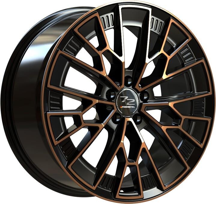 Литой диск Fondmetal 1972 черный Clearcoat матовый Bronze Machined 11x21" 5x112 ET39 центральное отверстие 66.5