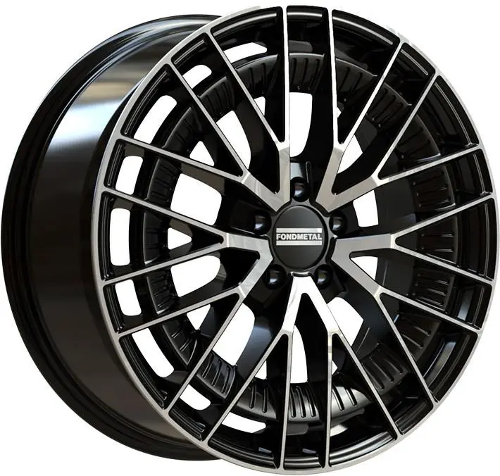 Valuvelg Fondmetal Kari Glossy Black Machined 8.5x20" 5x112 ET50 Keskava 66.5