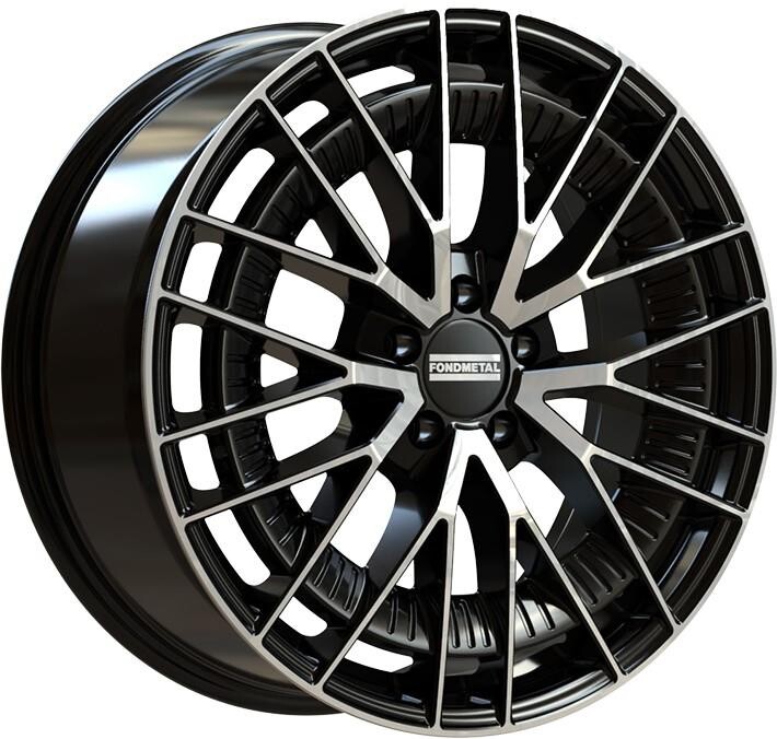 Литой диск Fondmetal Kari Glossy черный Machined 9.5x20" 5x112 ET43 центральное отверстие 66.5
