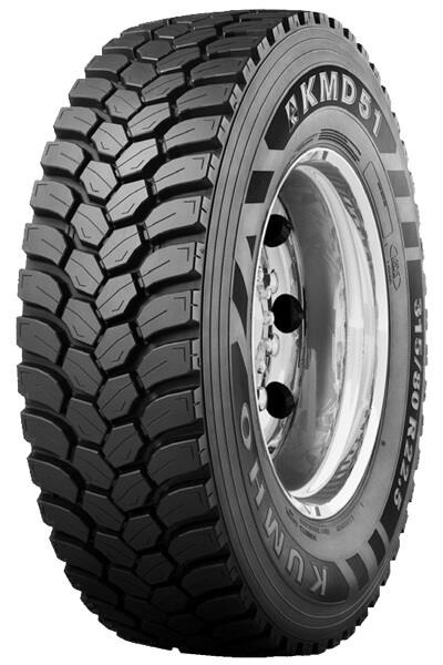 шина для грузовика 315/80R22,5 Kumho KMD51 156/150K M+S 3PMSF Drive MIXED USE