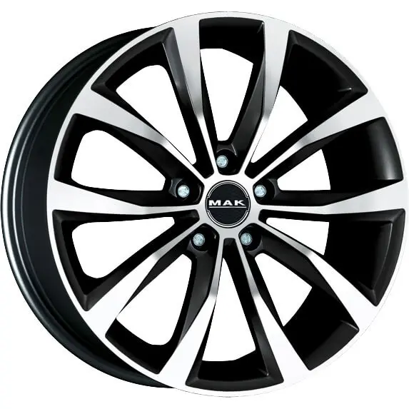 Alloy Wheel MAK WOLF BLACK MIRROR, 19x8.0 5x114.3 ET50 middle hole 76