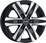 Alloy Wheel MAK Stone 6 Black Mirror 8.5x20" 6x139.7 ET38 middle hole 67.1