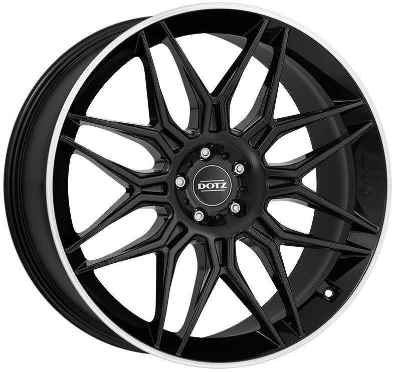 Alloy Wheel Dotz LongBeach dark Black/polished lip 9x20" 5x108 ET38 middle hole 63.4