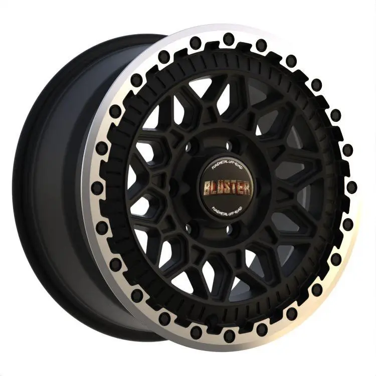 Valuvelg Fondmetal Bluster Matt Black Machined Lip 8x18" 5x127 ET35 Keskava 71.6