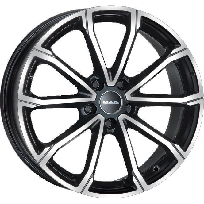 Литой диск MAK DaVinci черный зеркало 7x18" 5x114.3 ET34 центральное отверстие 66.1