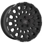 Alloy Wheel MSW 99 Van Matt Black Lip Polished 6.5x16" 5x160 ET60 middle hole 65.1
