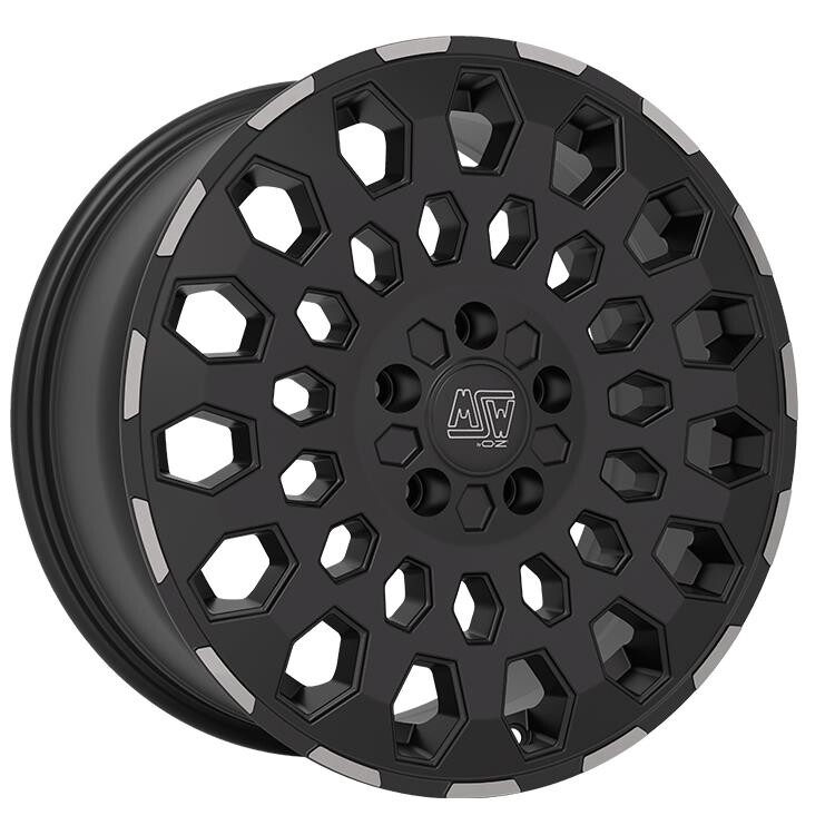 Литой диск MSW 99 Van матовый черный Lip Polished 7.5x18" 5x160 ET50 центральное отверстие 65.1