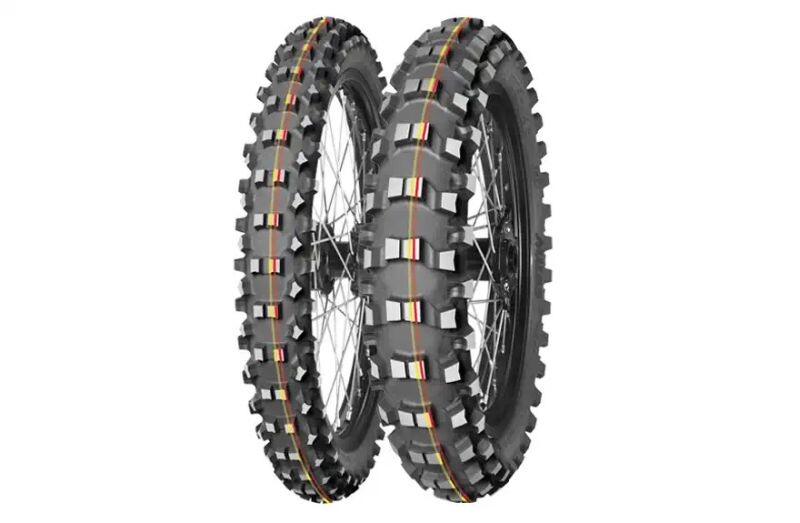 [2000026172101] Cross/enduro tyre MITAS 70/100-19 TT 42M TERRA FORCE-MX SM Front red & yellow stripe