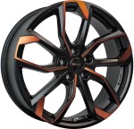 Alloy Wheel RC Design RC34 Black Orange Matt (BOM) 7.5x19" 5x112 ET50 middle hole 57.1
