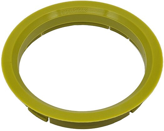 mounting ring 72.5-66.6 (r20/borbet) yellow. 1pc