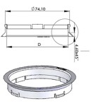 mounting ring 74,1-71,1 ( red) s79