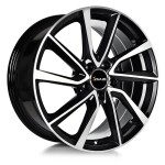 Литой диск Avus AC-518 черный Polished 8x19" 5x112 ET32 центральное отверстие 66.6