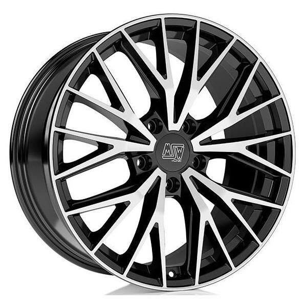 Alloy Wheel MSW 44 Gloss Black Full Polished 10x20" 5x130 ET49 middle hole 66.6
