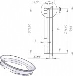 sobitusrõngas 76.9-65.1. (z27d) must. 1tk