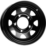 Alloy Wheel Dotz 4x4 Pharao dark Black 6x15" 5x139.7 ET45 middle hole 110.1