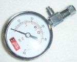 tyre pressure gauge 0-4 bar, ag metal