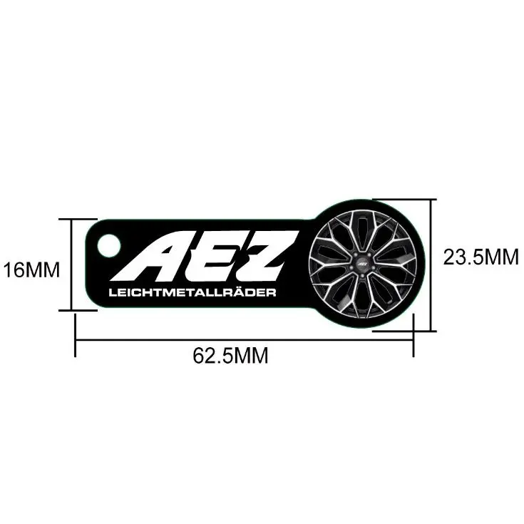 AEZ 1'' velg võti chain - shopping cart coin, 1 tk