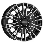 Alloy Wheel Dezent KE dark Black/polished 7x17" 5x118 ET63 middle hole 71.1