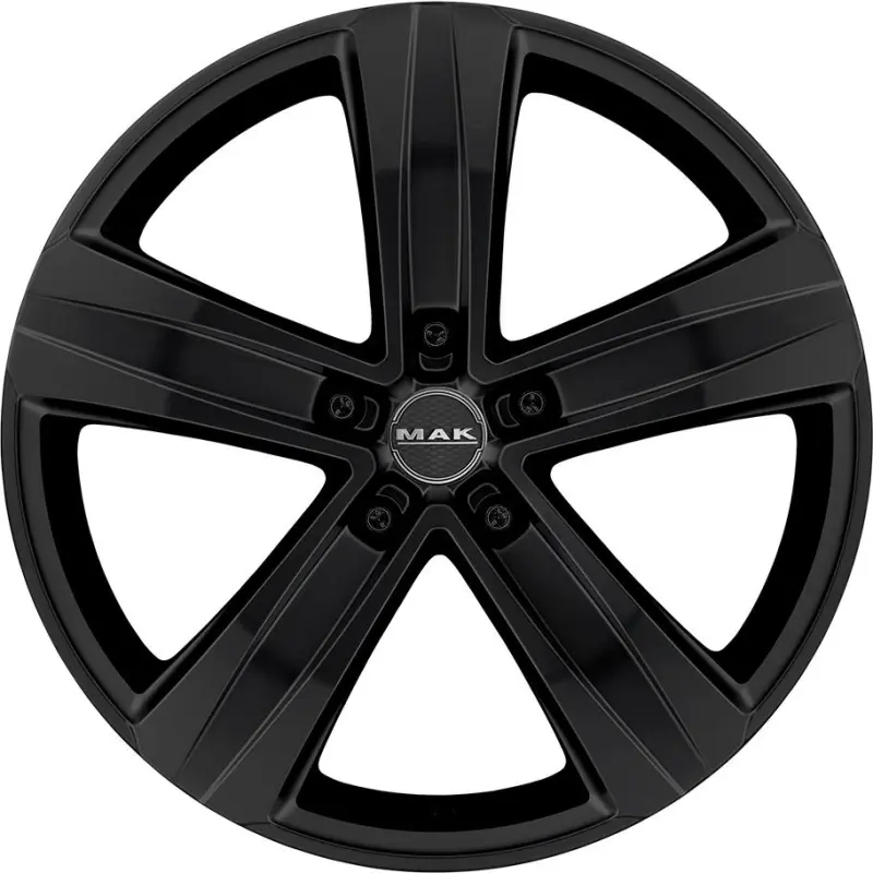Alloy Wheel MAK Stone 5 Gloss Black 7.5x18" 5x120 ET50 middle hole 65.1