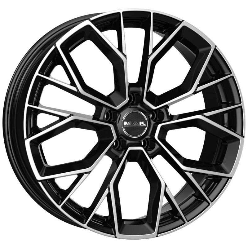 Литой диск MAK Stilo черный зеркало 8.5x19" 5x120 ET45 центральное отверстие 65.1